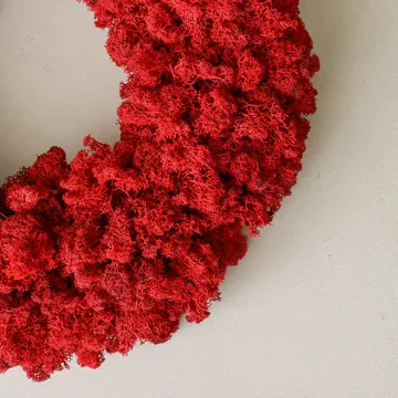 モスリース - レッド、直径40 cm - Botané | ボタネ