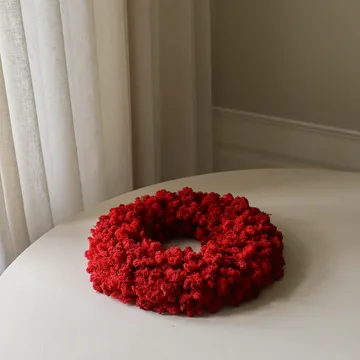 モスリース - レッド、直径40 cm - Botané | ボタネ