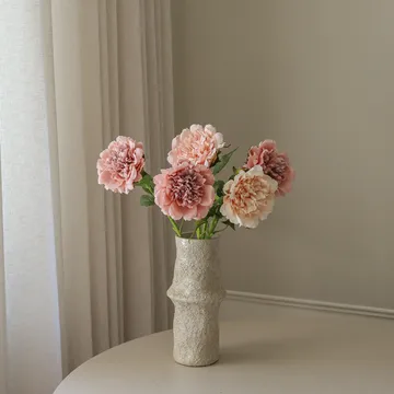 ピオニー 人工ブーケ - ダスティー、5点 - Botané | ボタネ