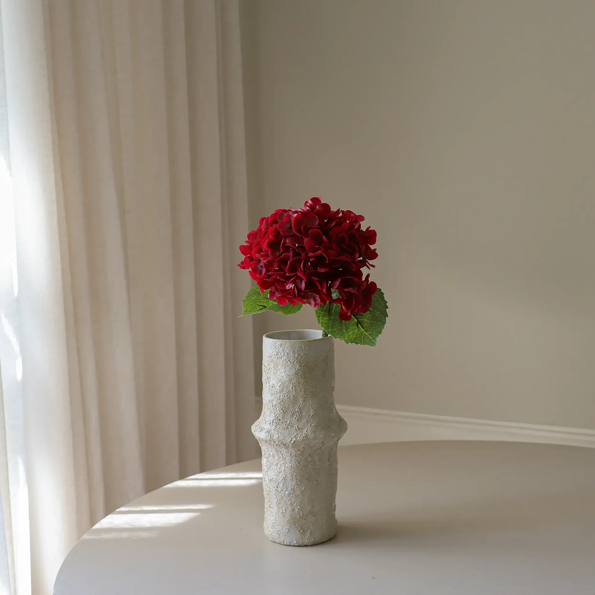 アジサイ 人工花, レッド、51 cm、1個 Botané | ボタネ