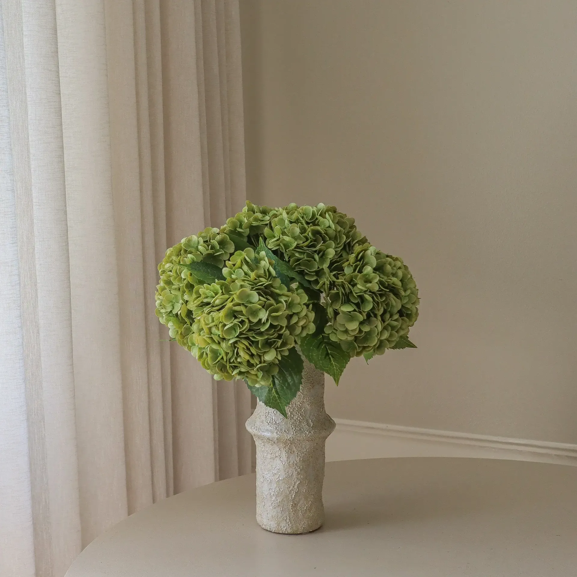 アジサイ 人工 ブーケ, モスグリーン、51 cm、6点 Botané | ボタネ