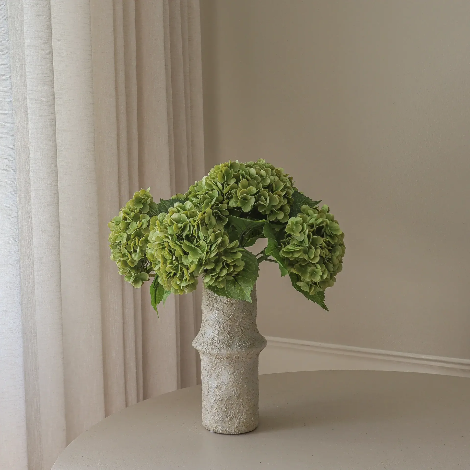 アジサイ 人工 ブーケ, モスグリーン、51 cm、6点 Botané | ボタネ