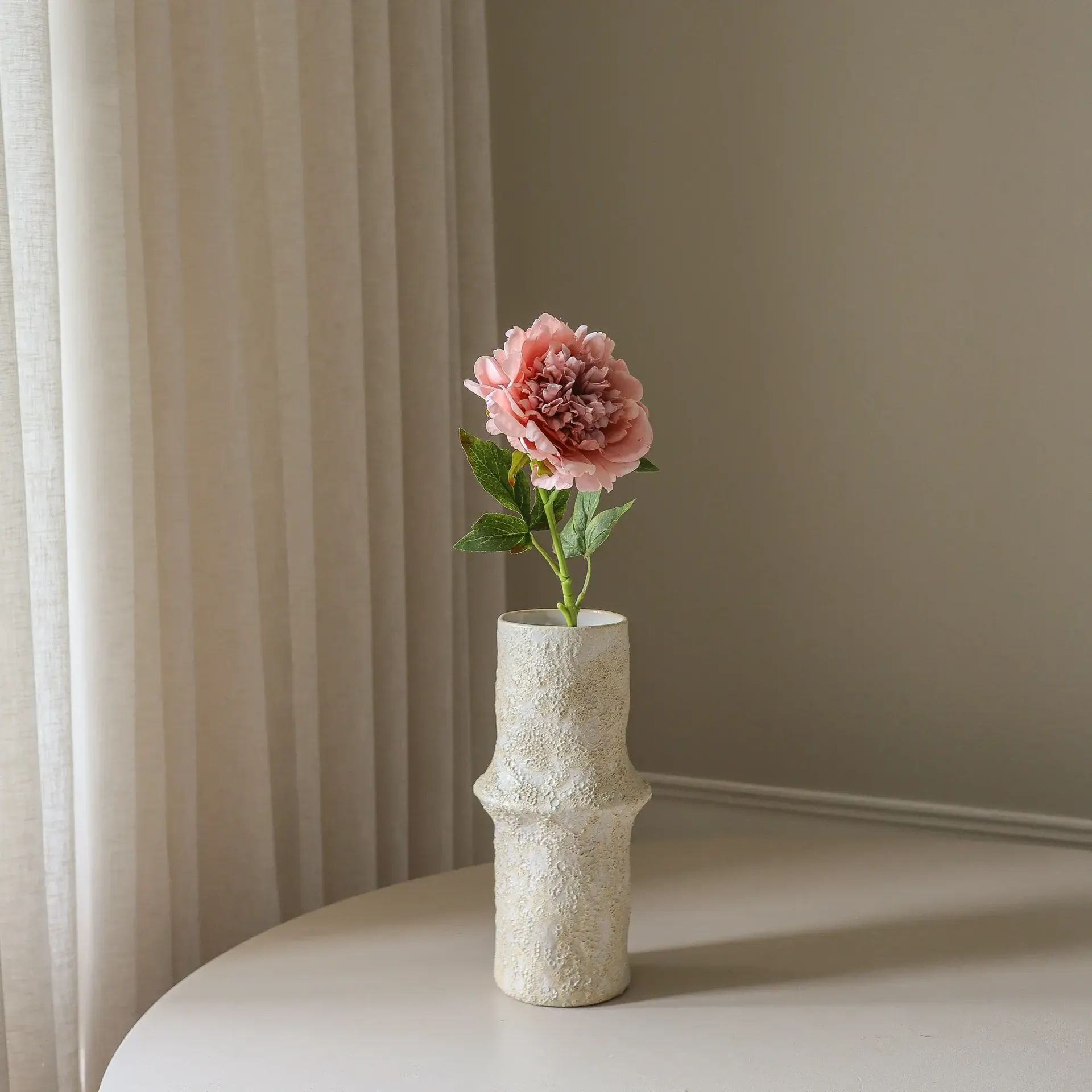 ピオン 人工花, ダスティピンク、56 cm、1個 Botané | ボタネ