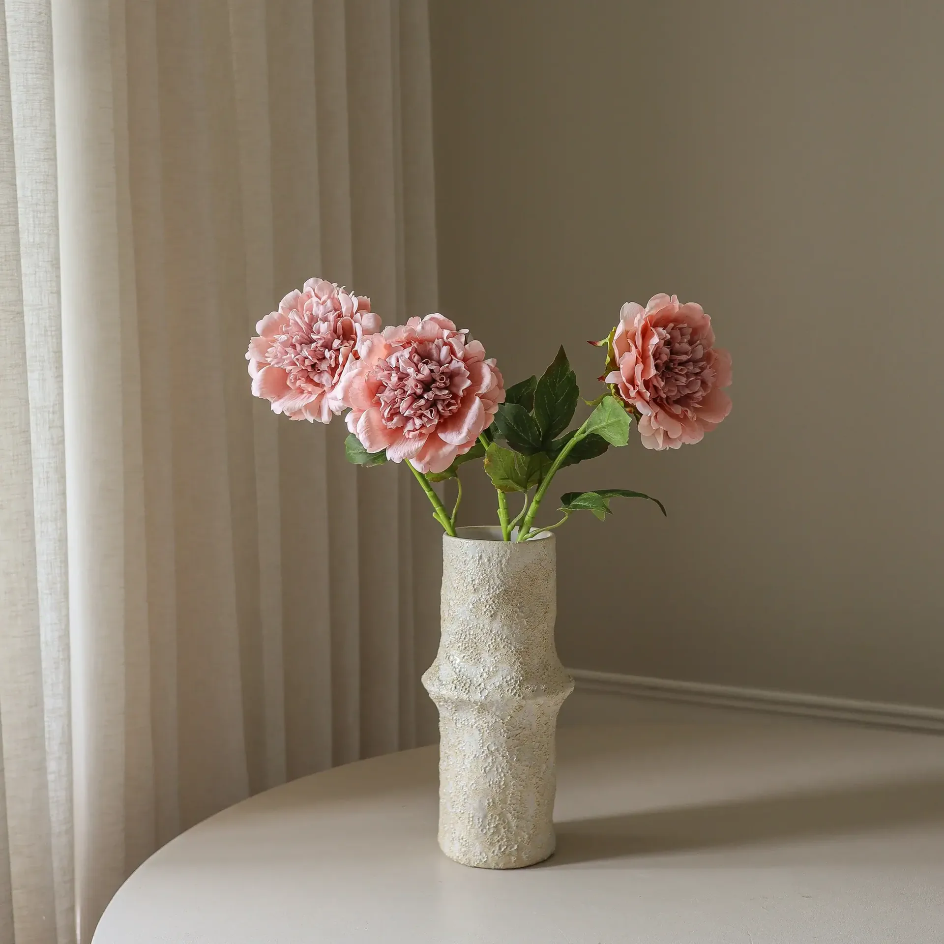 ピオン 人工花, ダスティピンク、56 cm、1個 Botané | ボタネ