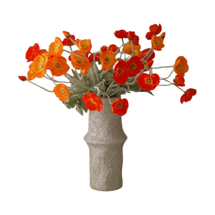ポピー サンセット 造花ブーケ - ポピー、56 cm、11本 - Botané | ボタネ