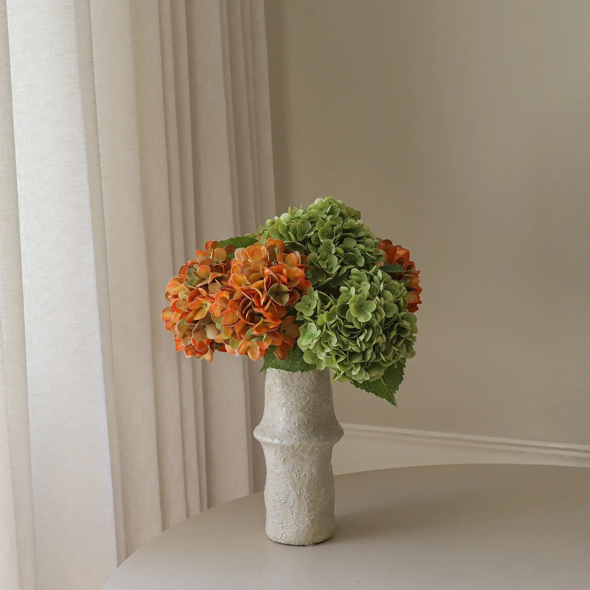 アジサイ 人工 ブーケ, カッパー, 60 cm, 7個 Botané | ボタネ