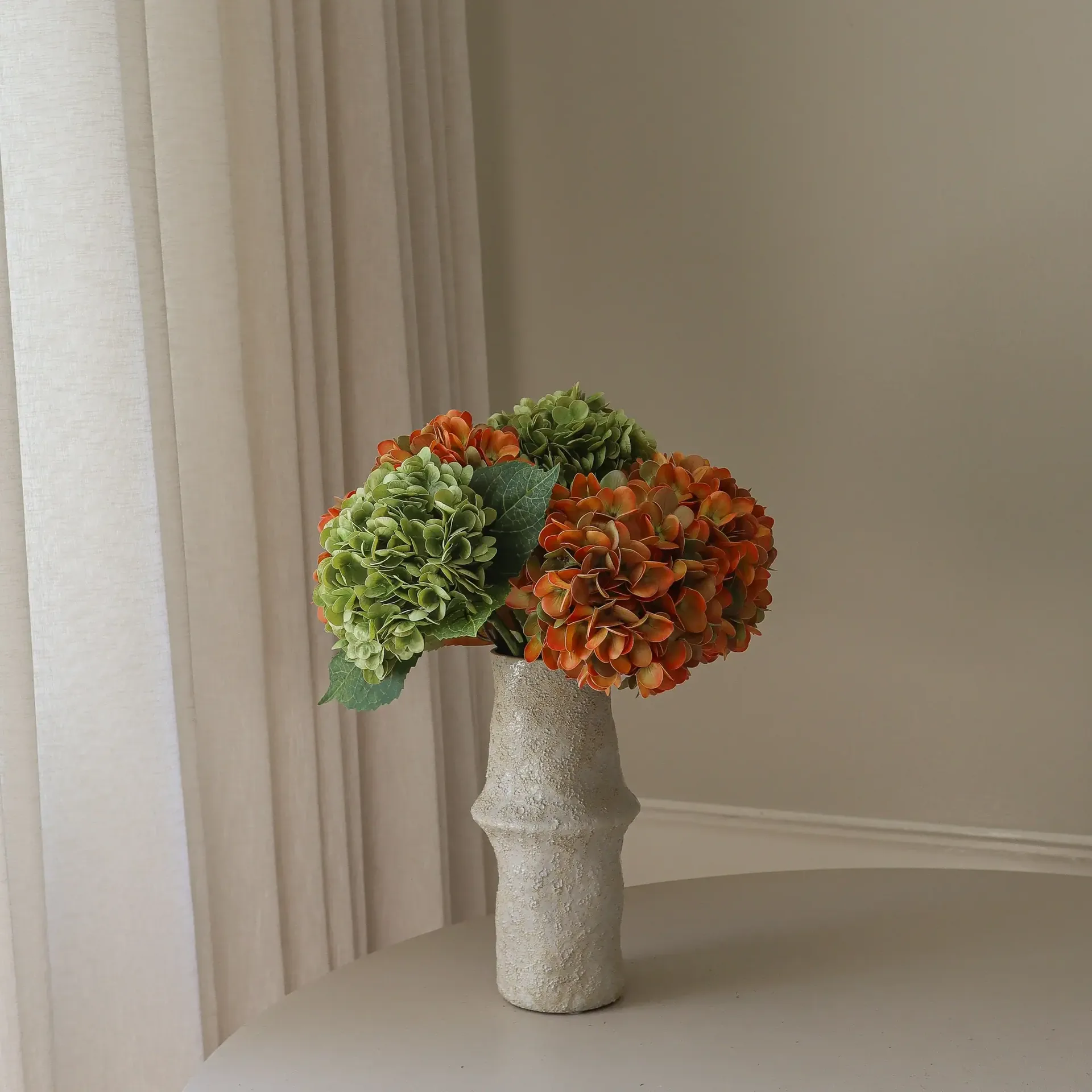 アジサイ 人工 ブーケ, カッパー, 60 cm, 7個 Botané | ボタネ