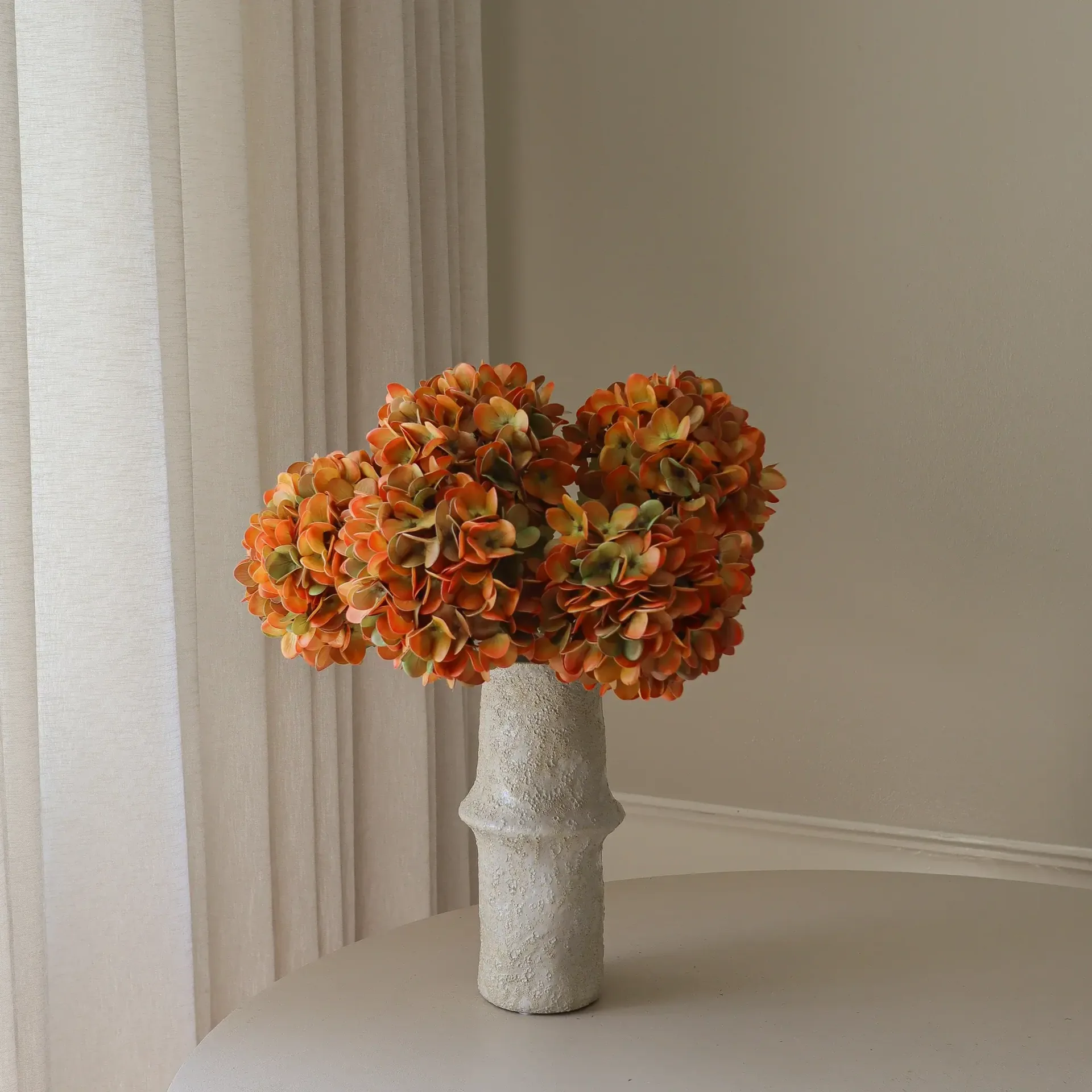 アジサイ 人工 ブーケ, オレンジ、60 cm、6個 Botané | ボタネ