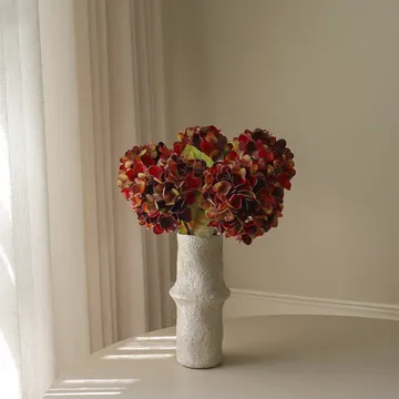 アジサイ 人工 ブーケ - ディープバーガンディ、60 cm、6点 - Botané | ボタネ