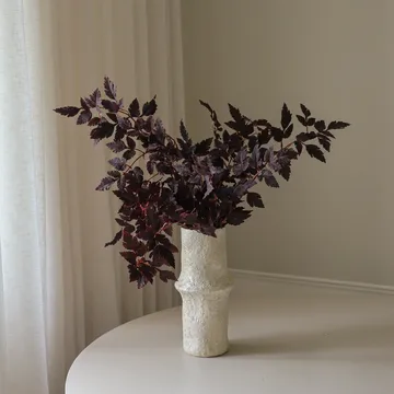 バーガンディ プラム リーフ 人工ブーケ - レッド、85 cm、1点 - Botané | ボタネ