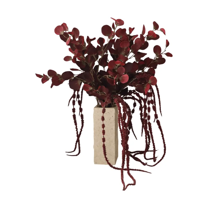 Burgundy veil artificial bouquet - Eucalyptus, amaranth, 84 cm - Botané | ボタネ