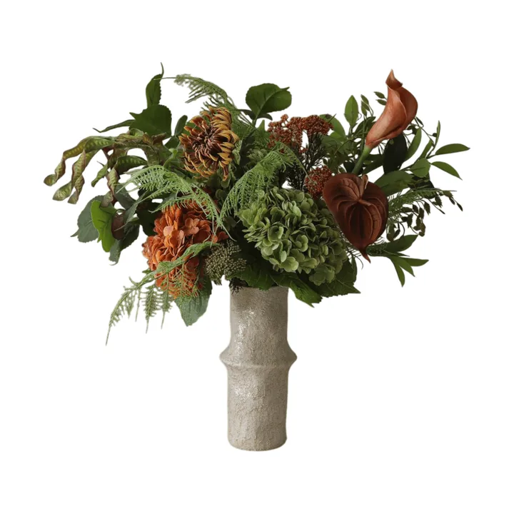 Cedar Grove 人工ブーケ - アジサイ・半サボテンダリア・カラー、90 cm、14本 - Botané | ボタネ