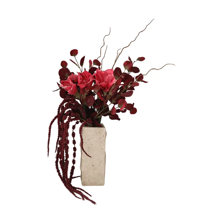 Deep bloom 人工ブーケ - アマリリス、ユーカリ、アマランス、枝、120 cm - Botané | ボタネ