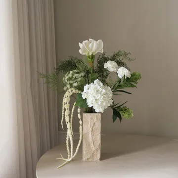 Frosted garden 人工ブーケ - Amaryllis, hydrangea, carnations, amaranth, 90 cm - Botané | ボタネ