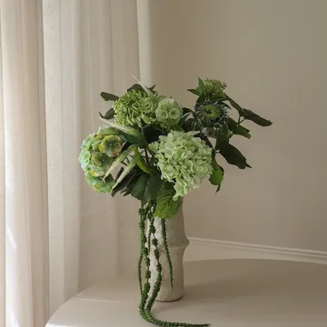 Sage Garden 人工ブーケ - アジサイ・半八重ダリア 112 cm、10本 - Botané | ボタネ