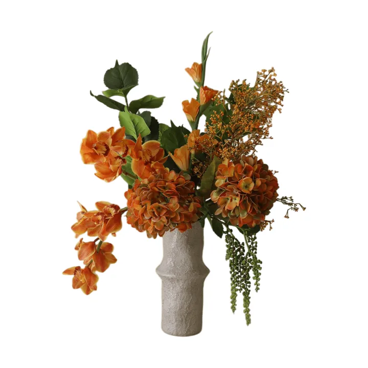 The Orangery 人工ブーケ - シンビジウム蘭・グラジオラス・アジサイ、85 cm、10点 - Botané | ボタネ