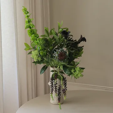 Verdant Noir 人工ブーケ - カラー・スパイダークリサンセマム・オータムサンフラワー、92 cm、13本 - Botané | ボタネ