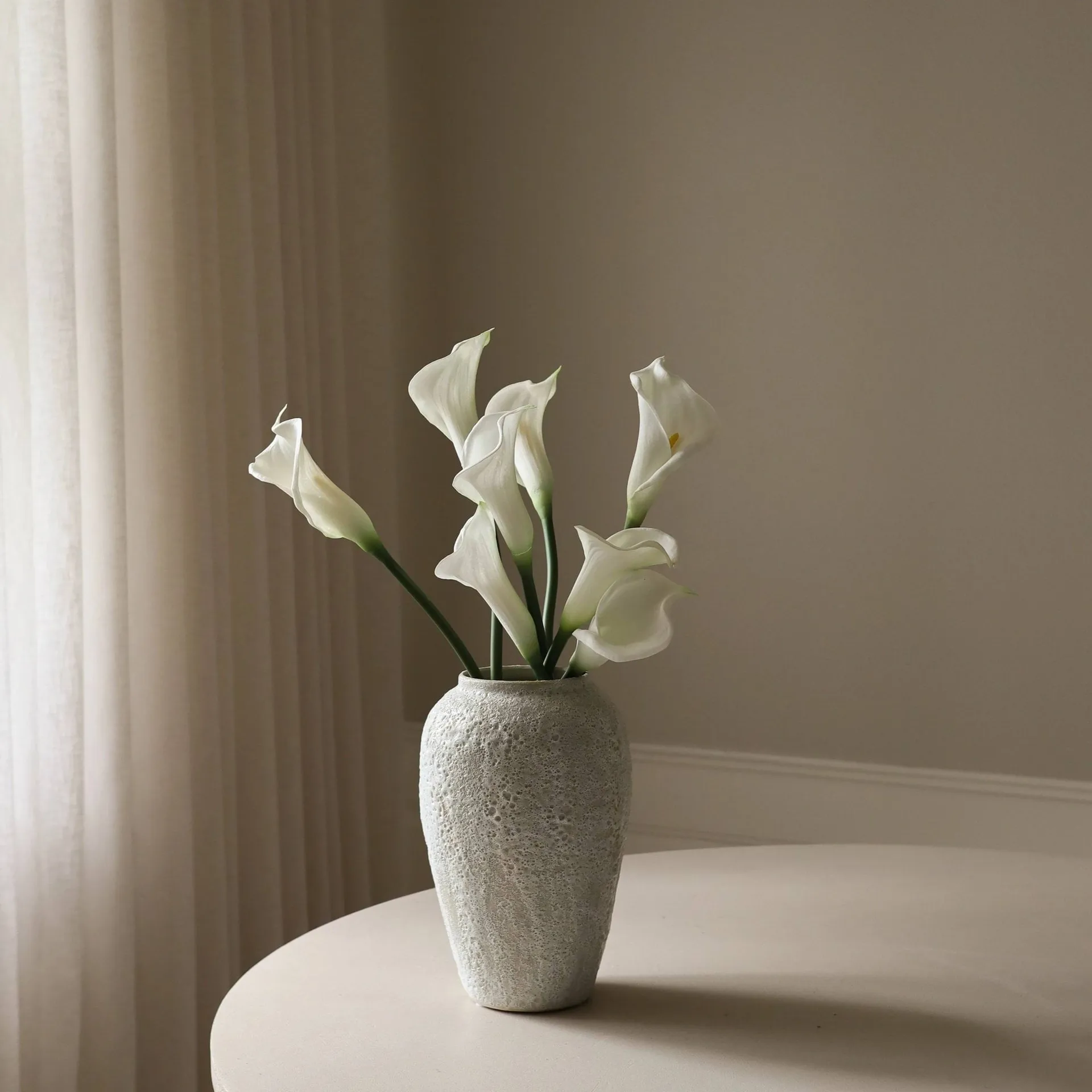 カラーリリー 人工ブーケ, White, 65 cm, 8 pcs Botané | ボタネ