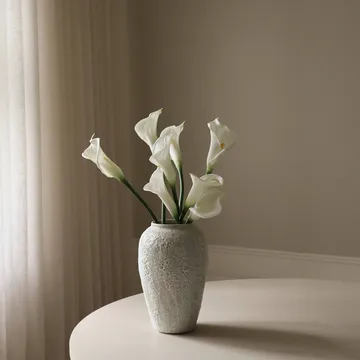 カラーリリー 人工ブーケ - White, 65 cm, 8 pcs - Botané | ボタネ