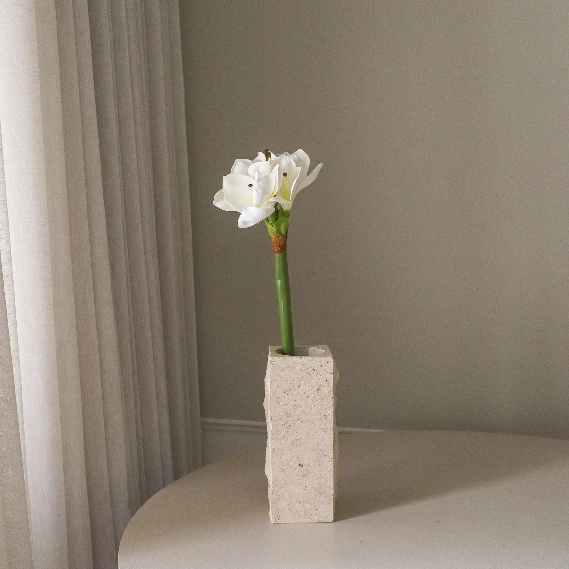 アマリリス 人工花, White, 73 cm Botané | ボタネ