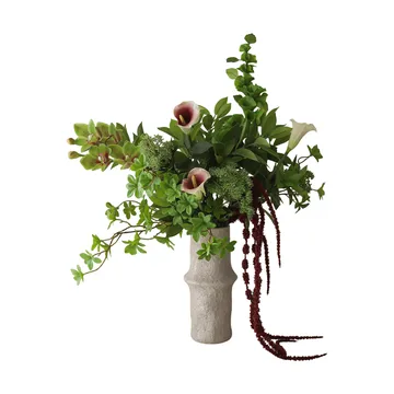 Wild Grove 人工ブーケ - カラー・シンビジウムオーキッド・ワイルドキャロット、112 cm、16点 - Botané | ボタネ
