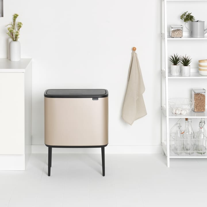 Bo タッチビン 11+23 L, Metallic Gold Brabantia | ブラバンシア