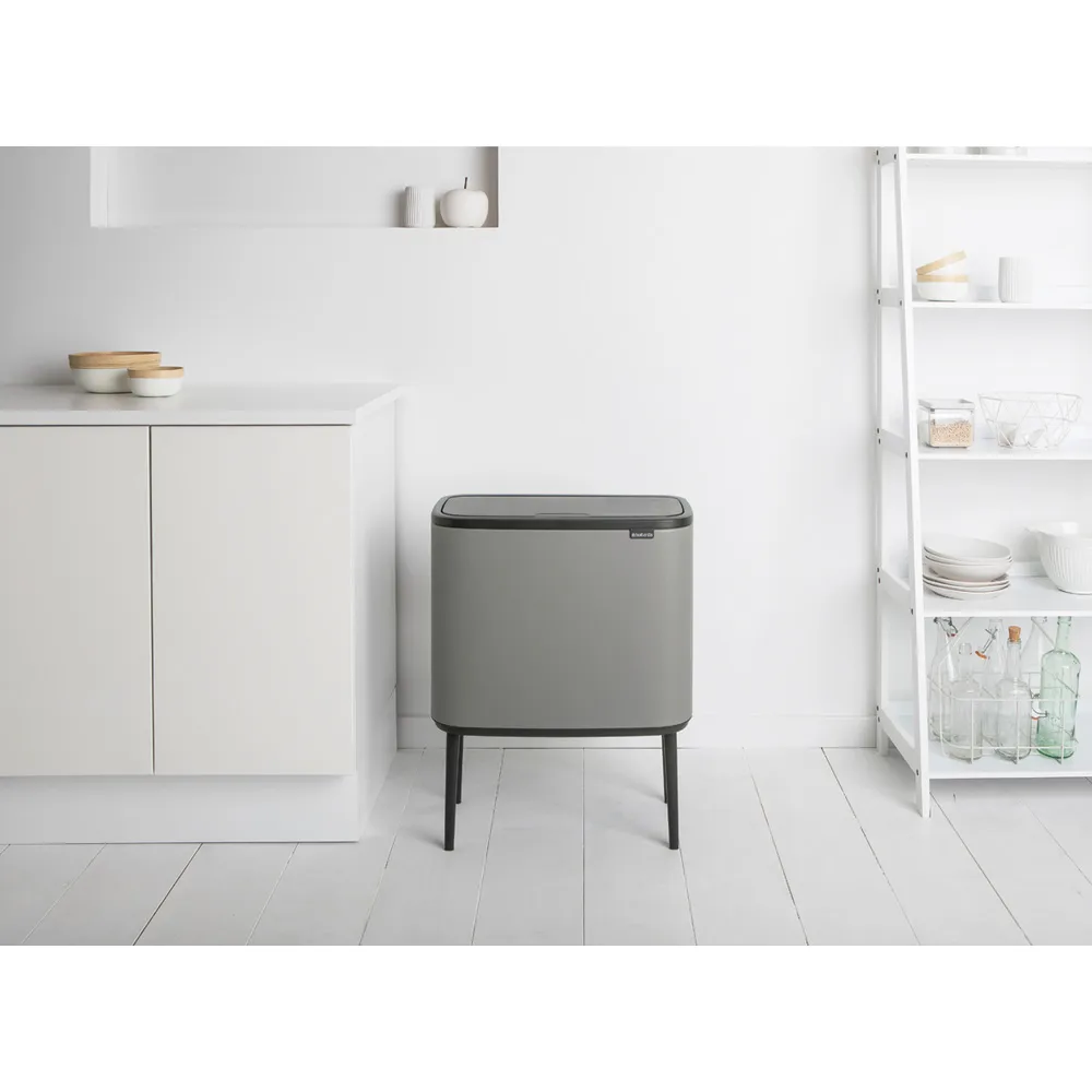 Bo タッチビン 11+23 L, Mineral concrete grey Brabantia | ブラバンシア