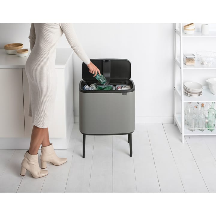 Bo タッチビン 11+23 L, Mineral concrete grey Brabantia | ブラバンシア