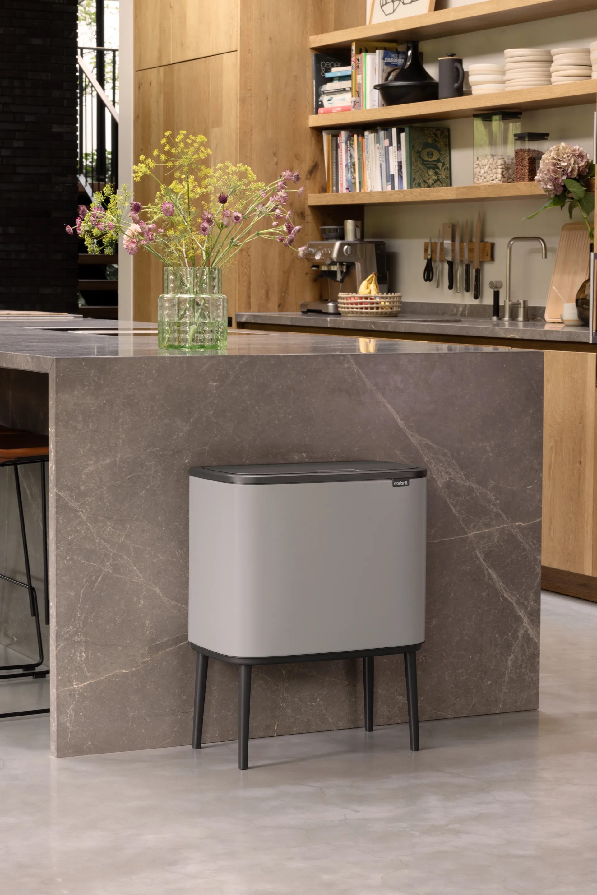 Bo タッチビン 11+23 L, Soft grey Brabantia | ブラバンシア