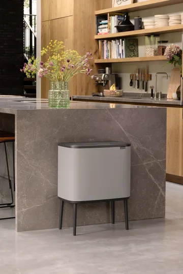Bo タッチビン 11+23 L - Soft grey - Brabantia | ブラバンシア