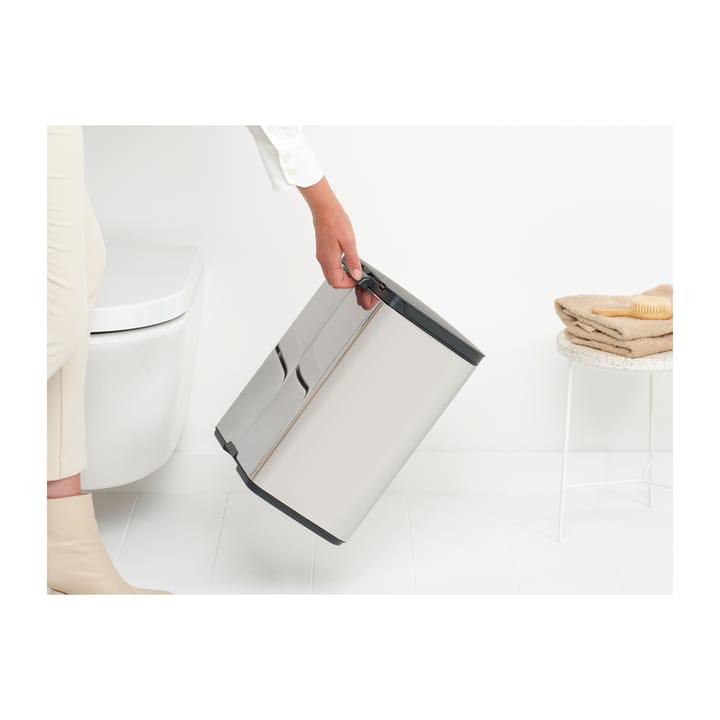 Bo ウェイストビン 12 L, Brushed steel - shiny Brabantia | ブラバンシア