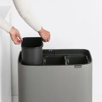 Bo タッチビン 3x11 L - Mineral concrete grey - Brabantia | ブラバンシア