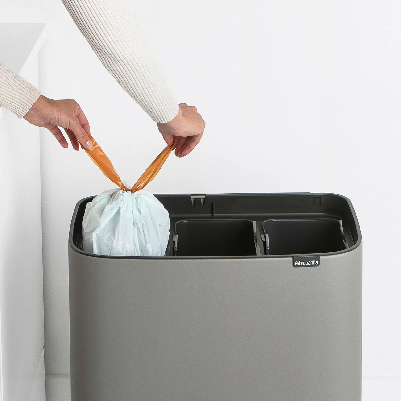 Bo タッチビン 3x11 L, Mineral concrete grey Brabantia | ブラバンシア