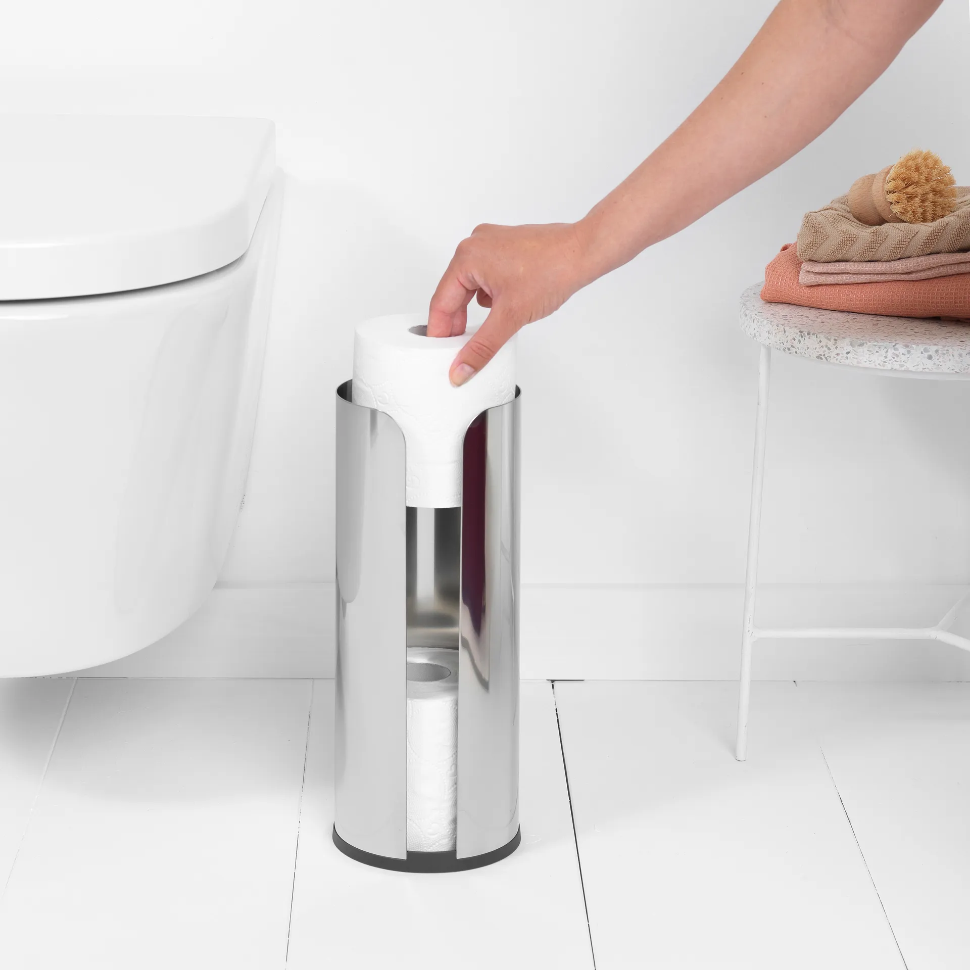 Brabantia トイレットペパーホルダー 3ロール, brilliant steel Brabantia | ブラバンシア