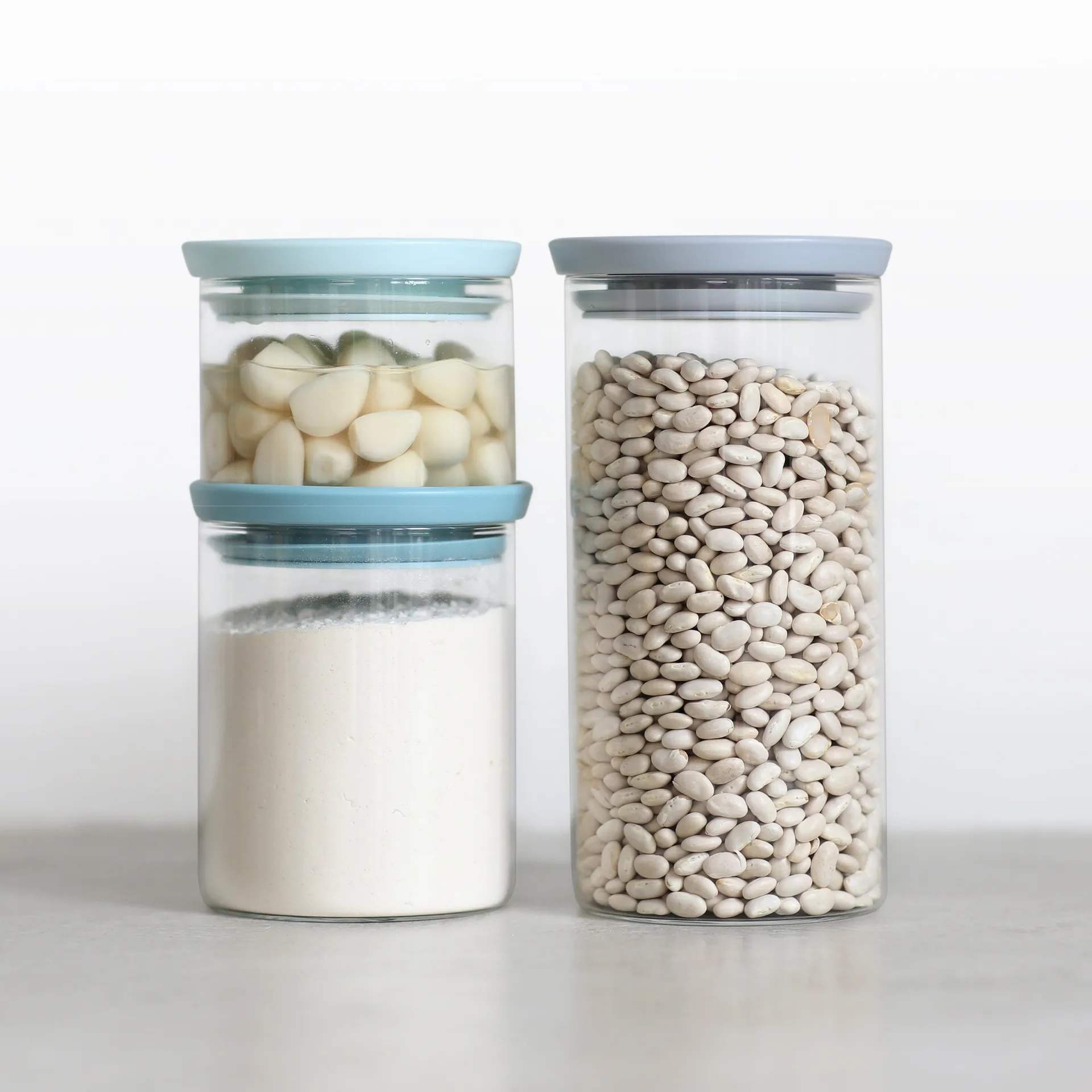 Brabantia ガラスジャー 3パック, grey-blue Brabantia | ブラバンシア