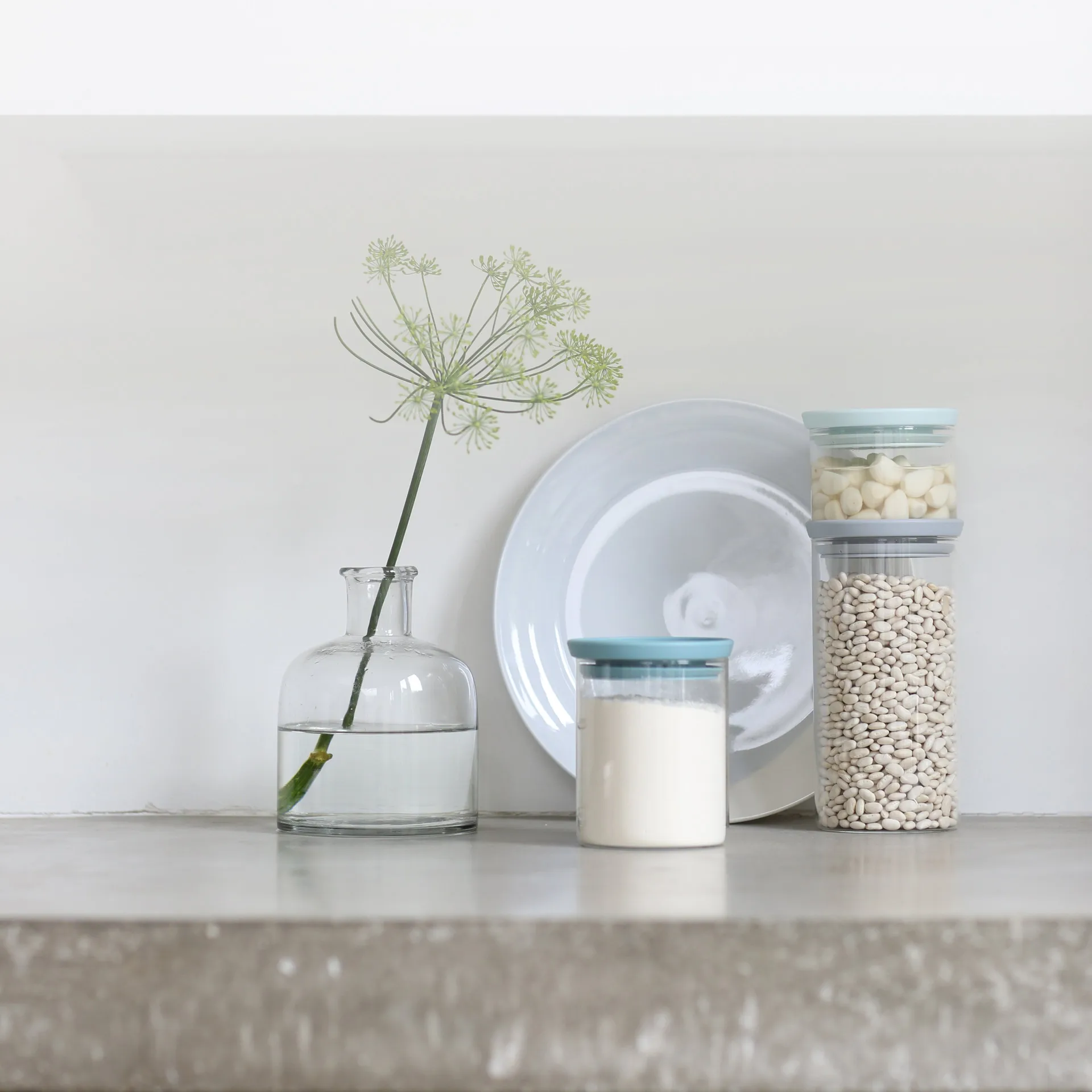 Brabantia ガラスジャー 3パック, grey-blue Brabantia | ブラバンシア