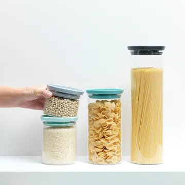 Brabantia ガラスジャー 3パック - grey-blue - Brabantia | ブラバンシア
