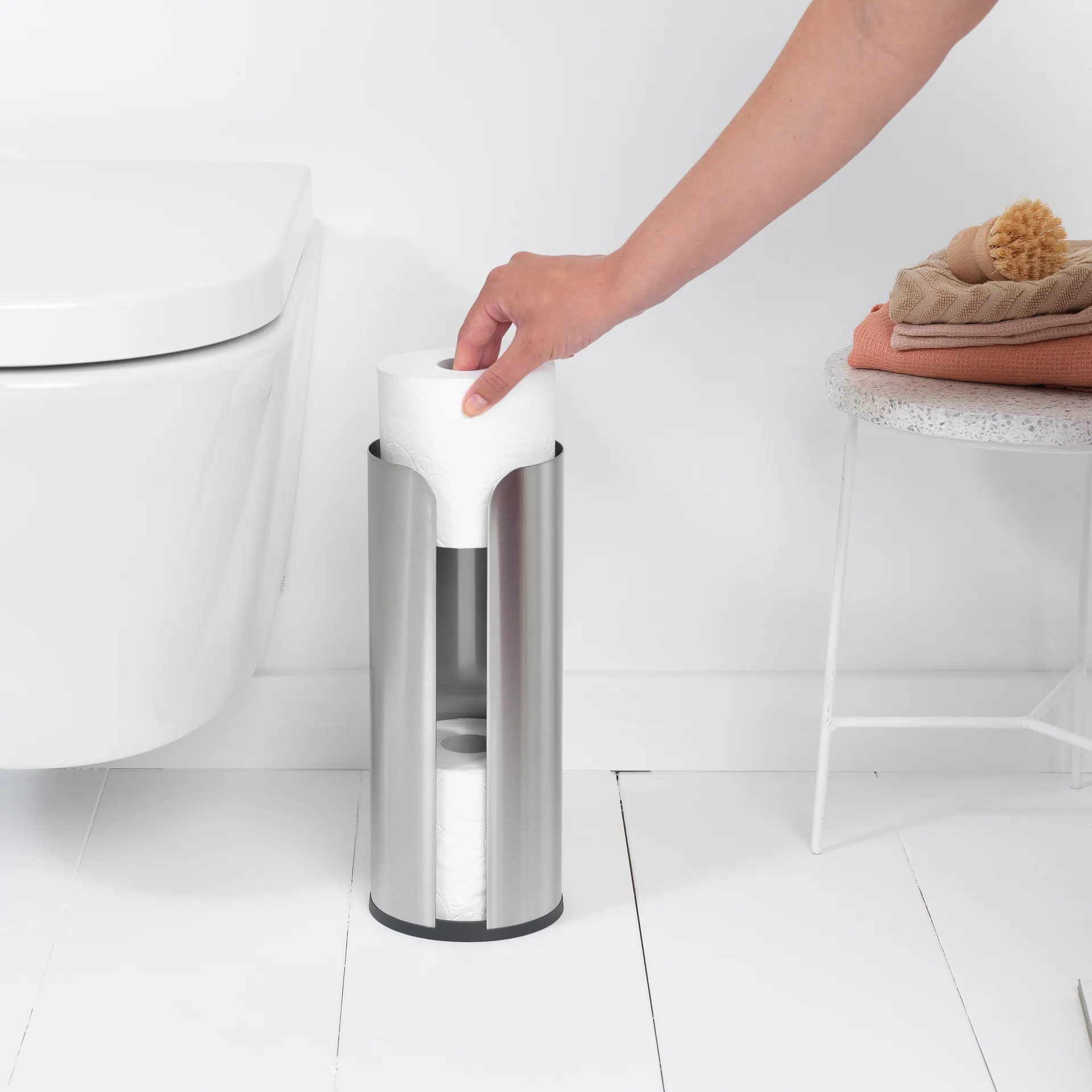 Brabantia トイレットペパーホルダー 3ロール, matte steel Brabantia | ブラバンシア