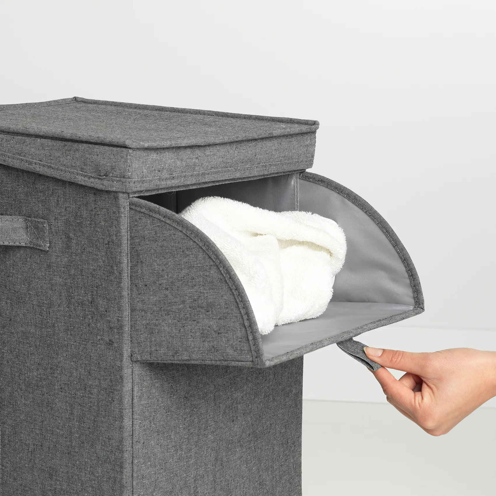 Brabantia スタッカブル ランドリーバスケット 35 l., dark grey Brabantia | ブラバンシア