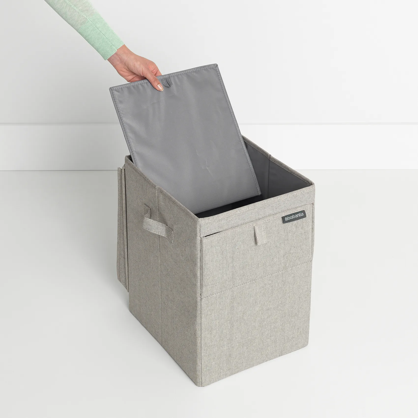 Brabantia スタッカブル ランドリーバスケット 35 l., light grey Brabantia | ブラバンシア