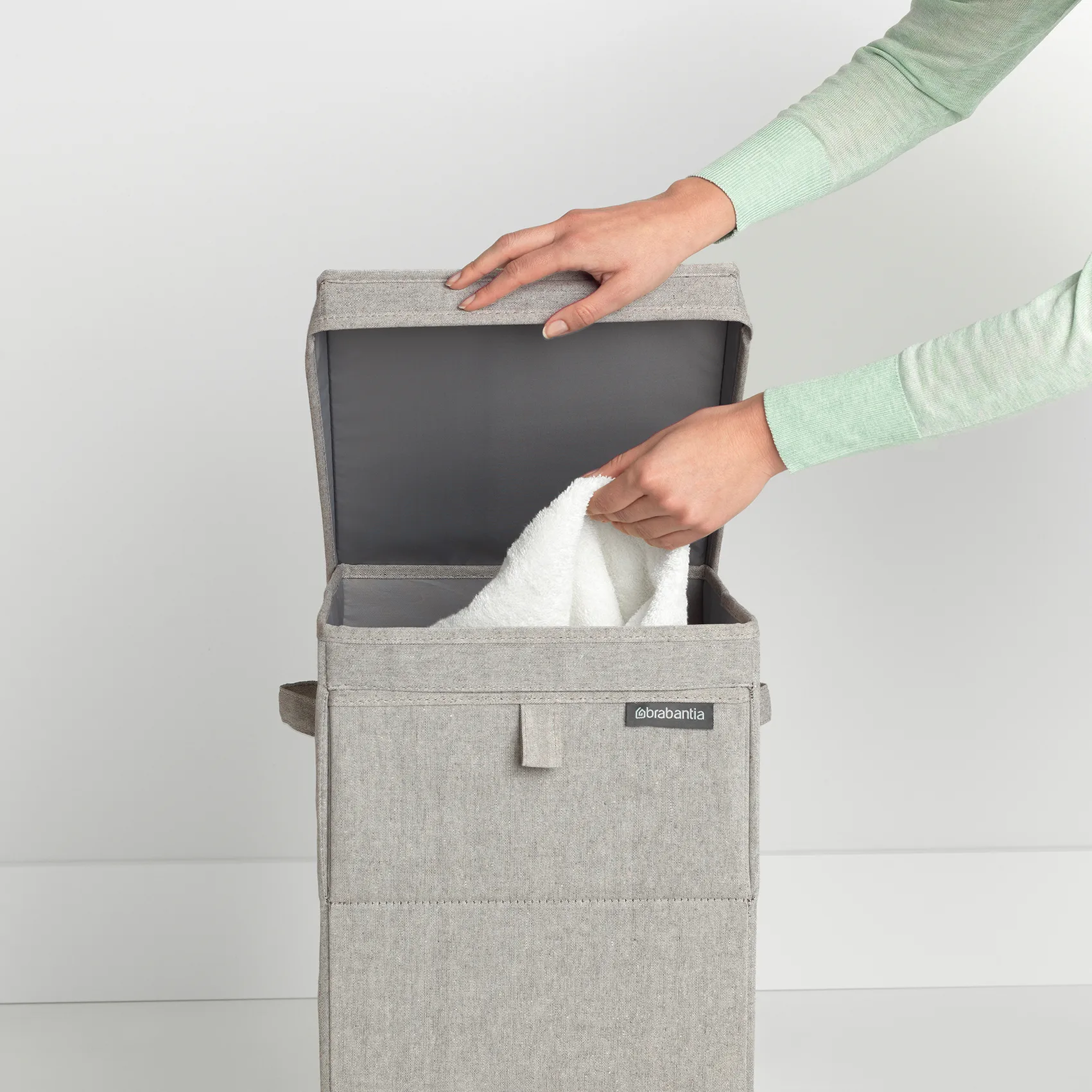 Brabantia スタッカブル ランドリーバスケット 35 l., light grey Brabantia | ブラバンシア