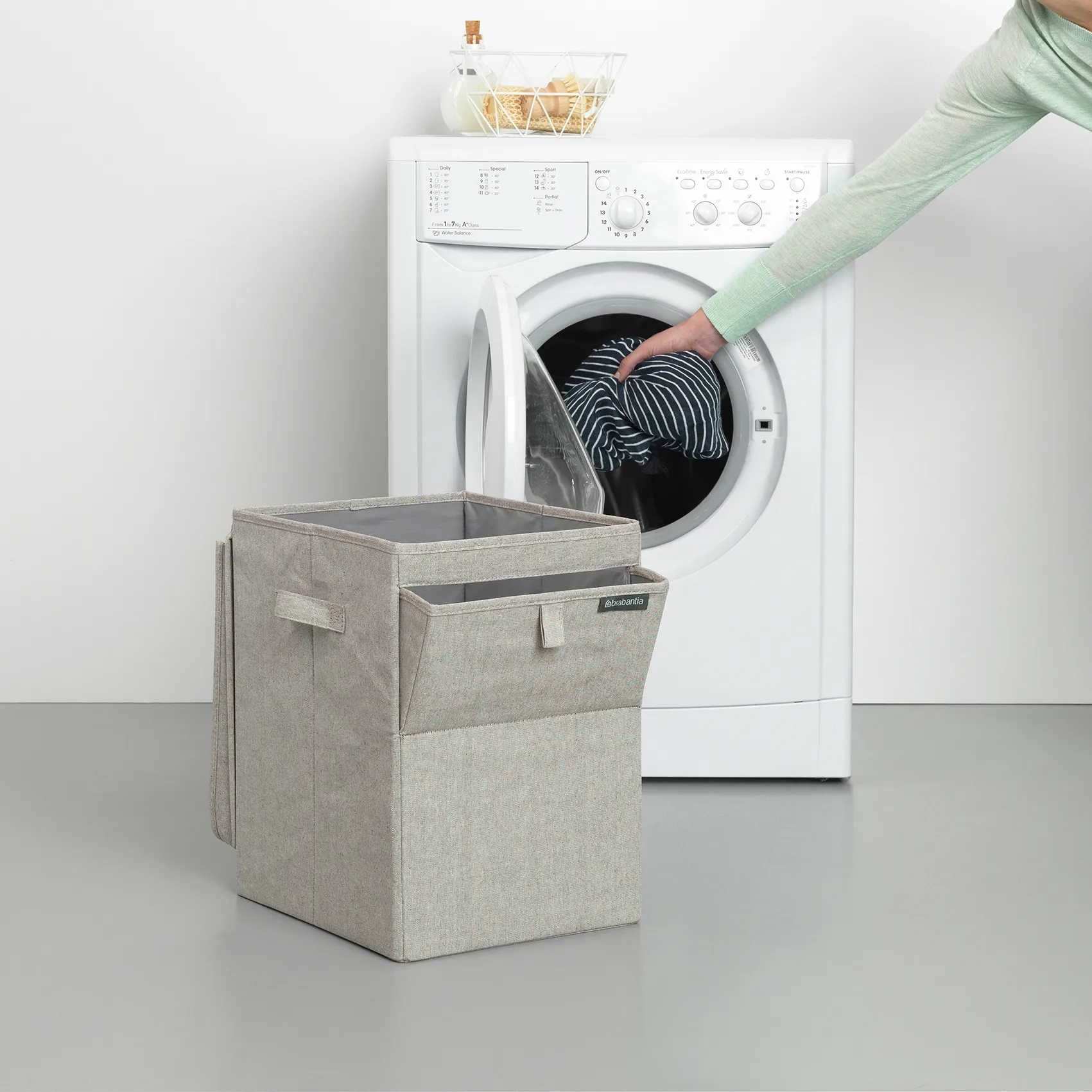 Brabantia スタッカブル ランドリーバスケット 35 l., light grey Brabantia | ブラバンシア