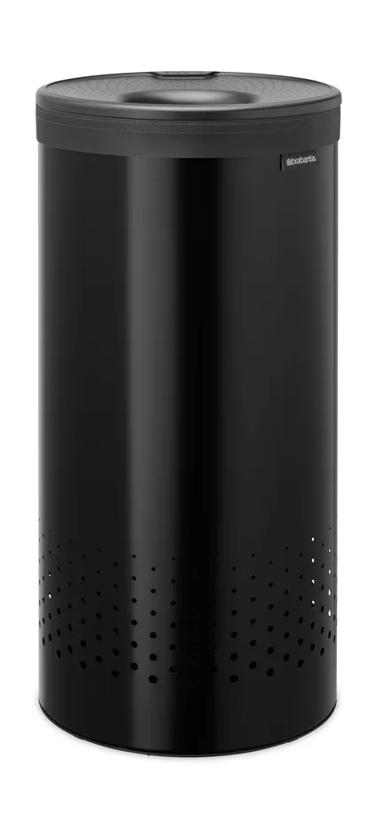 Brabantia ランドリーバスケット (プラスチック蓋付き) 35 L, Matte black Brabantia | ブラバンシア