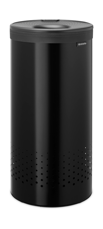Brabantia ランドリーバスケット (プラスチック蓋付き) 35 L - Matte black - Brabantia | ブラバンシア