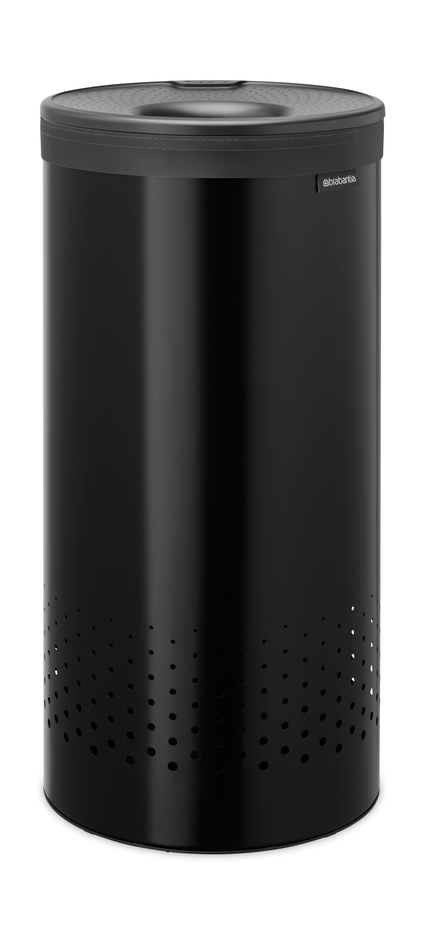 Brabantia ランドリーバスケット (プラスチック蓋付き) 35 L - Matte black - Brabantia | ブラバンシア