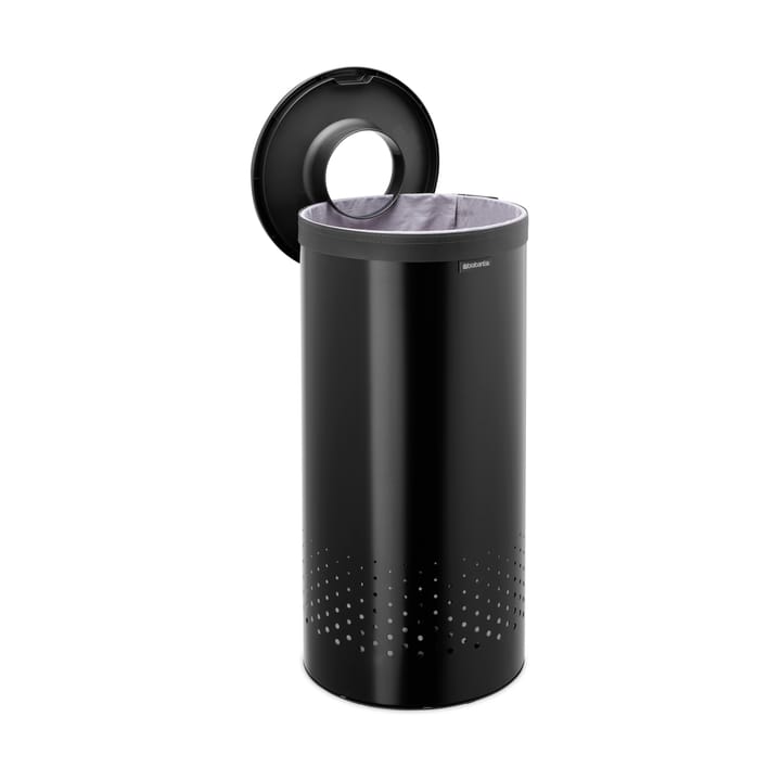 Brabantia ランドリーバスケット (プラスチック蓋付き) 35 L, Matte black Brabantia | ブラバンシア