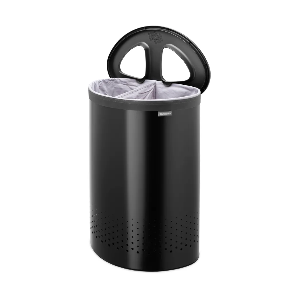 Brabantia ランドリーバスケット (セレクター) 55 L, Matte black Brabantia | ブラバンシア