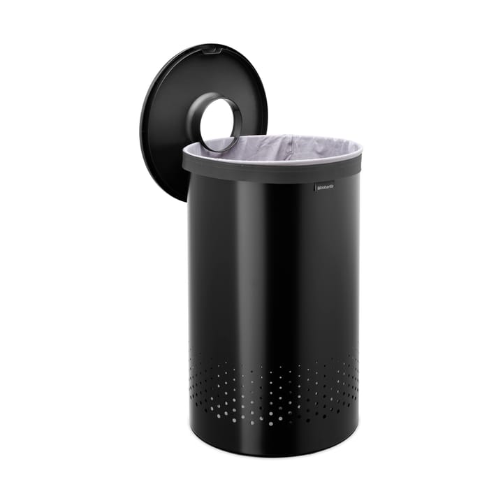 Brabantia ランドリーバスケット (プラスチック蓋付き) 60 L, Matte black Brabantia | ブラバンシア
