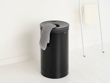 Brabantia ランドリーバスケット (プラスチック蓋付き) 60 L - Matte black - Brabantia | ブラバンシア