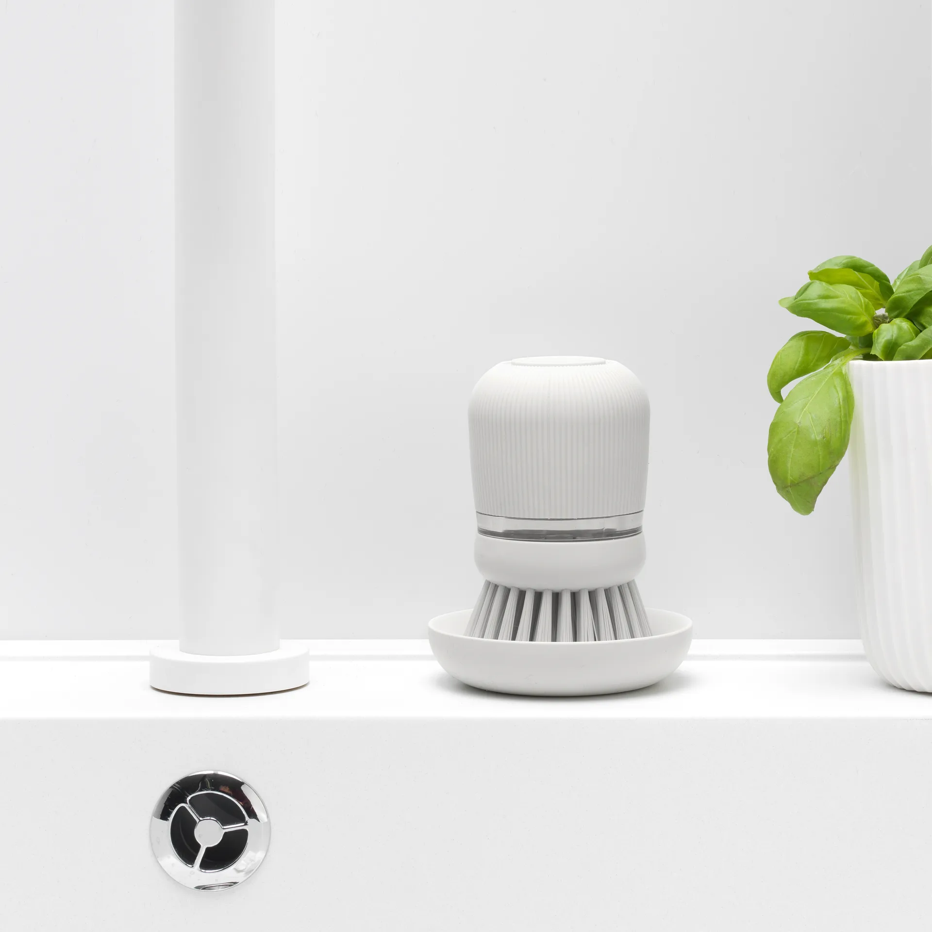 ディッシュソープホルダー & ディッシュブラシ, light grey Brabantia | ブラバンシア